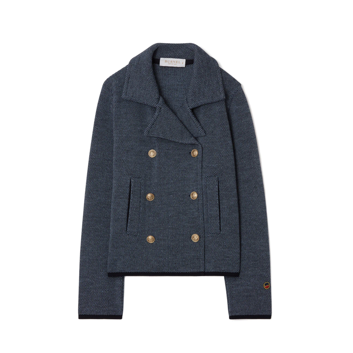 Indra Jacquard Jacket Marine/Sky Blue | Indra Jacquard Jacket Marine ...
