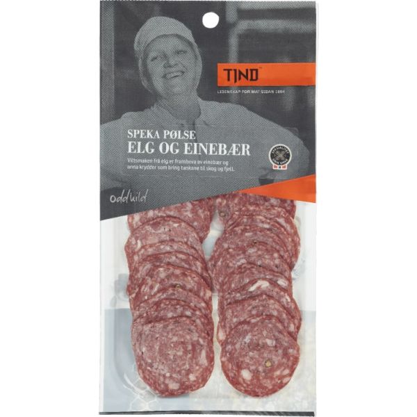 Speka Pølse Elg&Einerbær 80g Tind