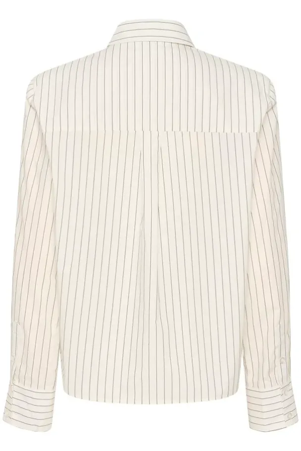 Cyma Shirt - White Pinestripe - Image 9