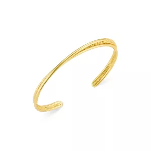 ORELIA Interlocking Textured Bangle