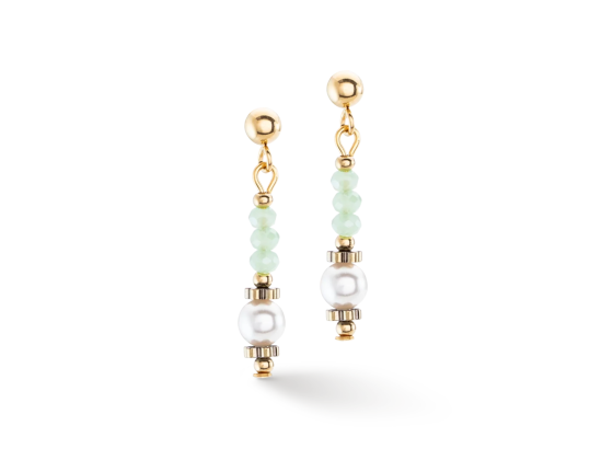 Earrings Little Twinkle Pearl Mix Green