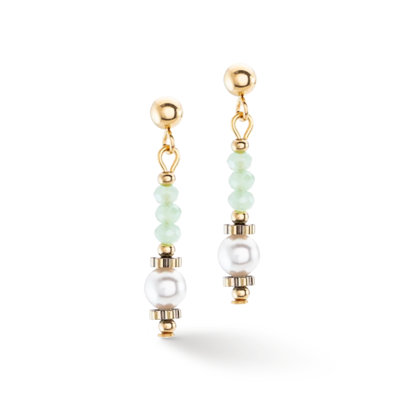 Earrings Little Twinkle Pearl Mix Green