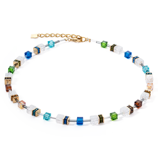 GEOCUBE Necklace Iconic Nature Multicolour Gold