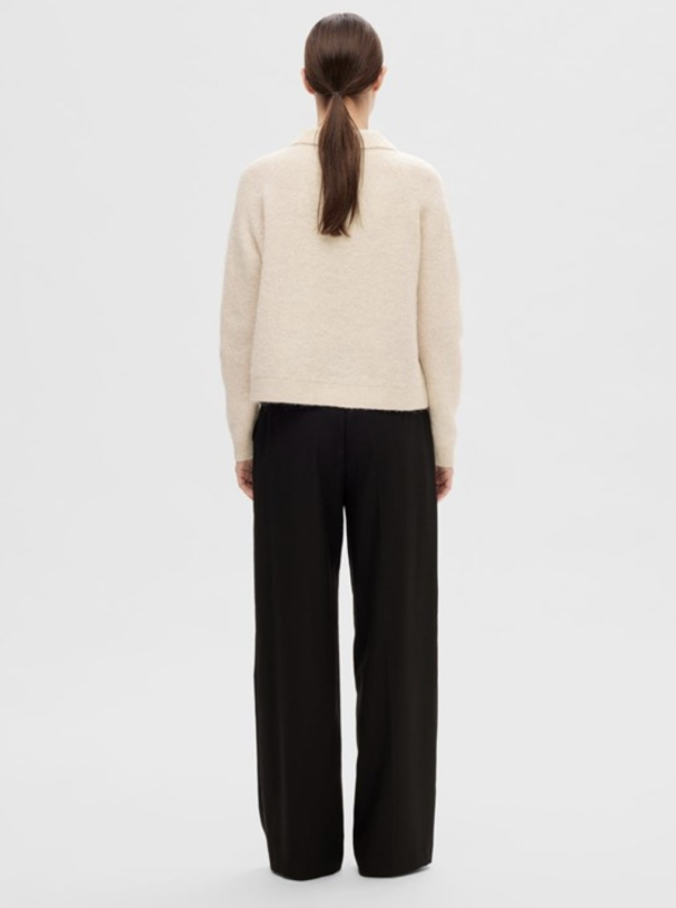 Sia-Mynte Half Zip Knit - Birch  - Image 4