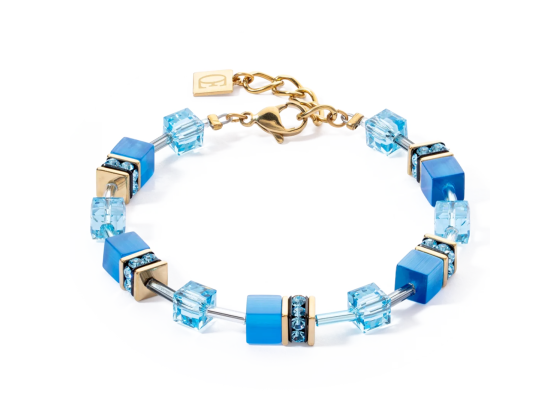 GEOCUBE Bracelet Iconic Mono Gold Turquoise