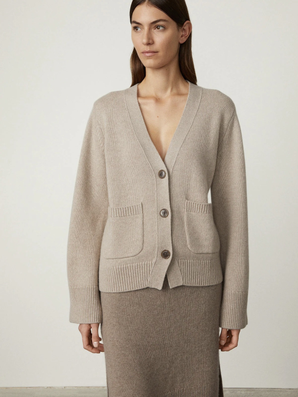 Danni Cardigan Sand - Image 1