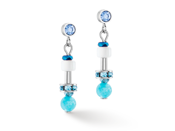 Earrings Princess Spheres Mix Turquoise
