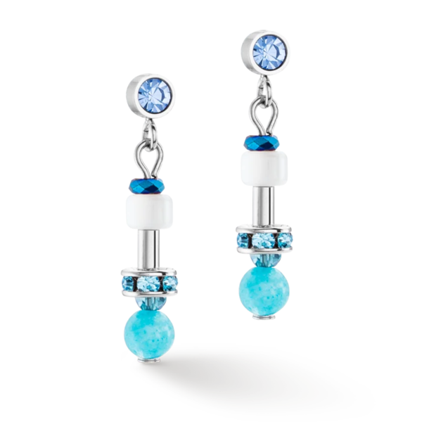 Earrings Princess Spheres Mix Turquoise