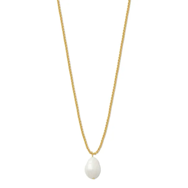 ORELIA Pearl Drop Necklace - Image 1