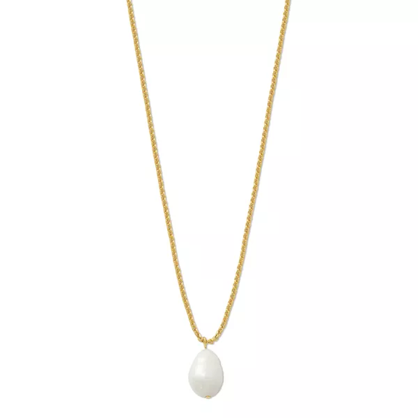 ORELIA Pearl Drop Necklace