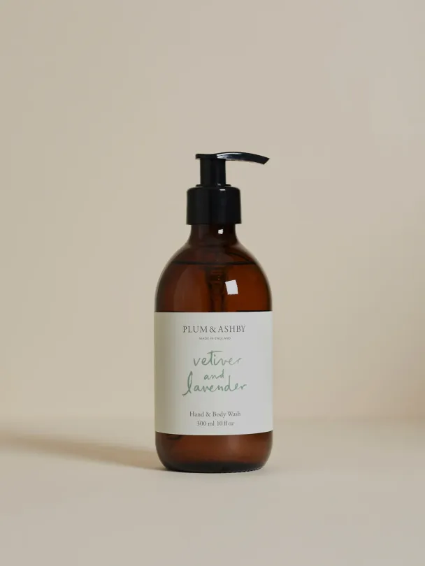 Hand and Body Wash, Vetiver & Lavender - Image 1