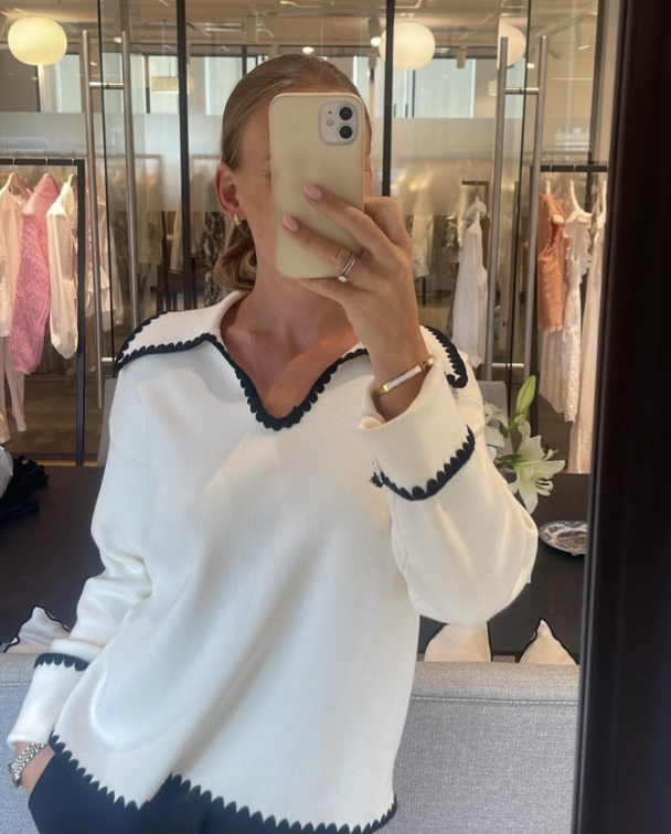 Y.A.S Stitch Knit Pullover - Image 1