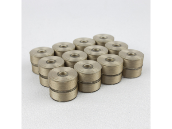 DBP15-115  Deco-Bob  Prewound bobbin Taupe 12per/blister 