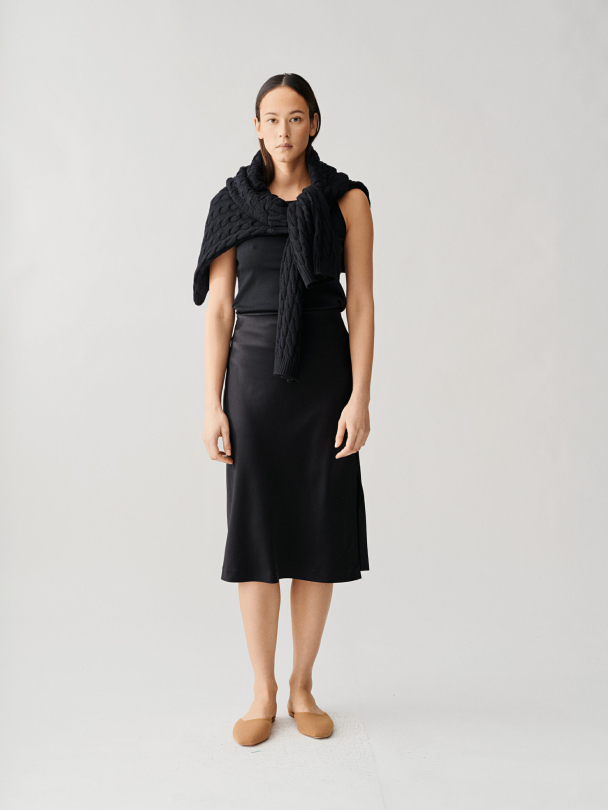 SATIN SKIRT - Image 1