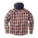 WCC FLANELL JAKKE BROWN/ORANGE