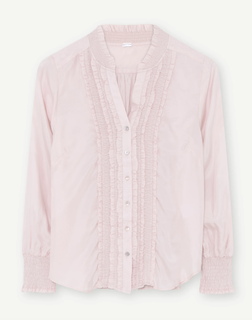 Carmen Pink Shirt | Carmen Pink Shirt Cupro fra GUSTAV