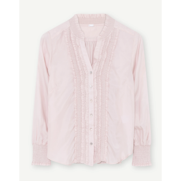 Carmen Pink Shirt | Carmen Pink Shirt Cupro fra GUSTAV