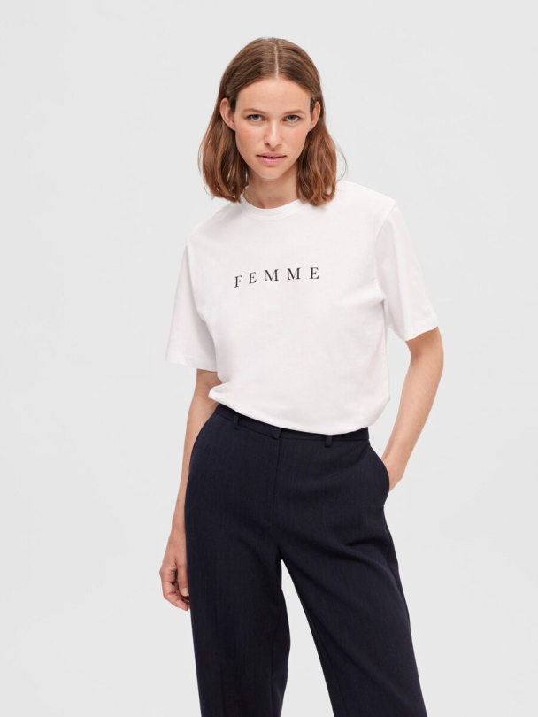 SELECTED FEMME Vilja Printed Tee - Image 1