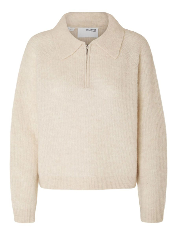 SELECTED FEMME Sia Mynthe Half Zip Knit - Image 4