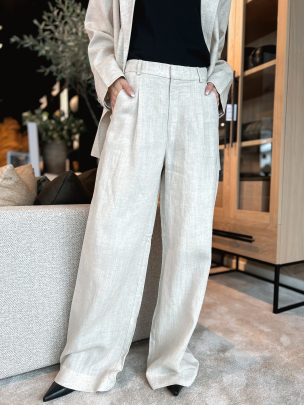 Liza Linen Pants - Tammy Light Sand - Image 1