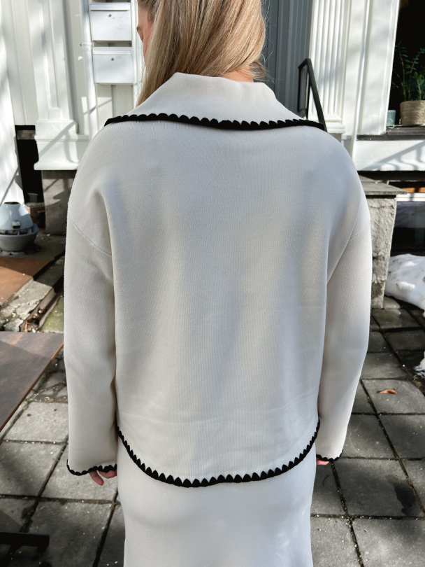 Stitch Knit Pullover - Birch/Detail Black  - Image 7