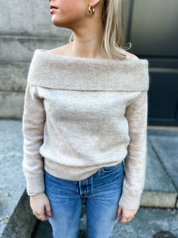 Lulu Offshulder Knit - Birch  - Image 1