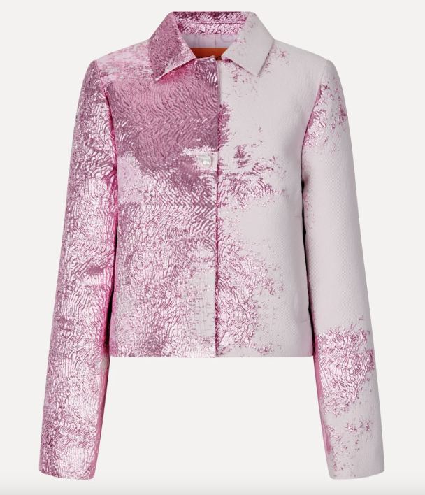 Kiana Jacket - Impressionist Red Rose - Image 2