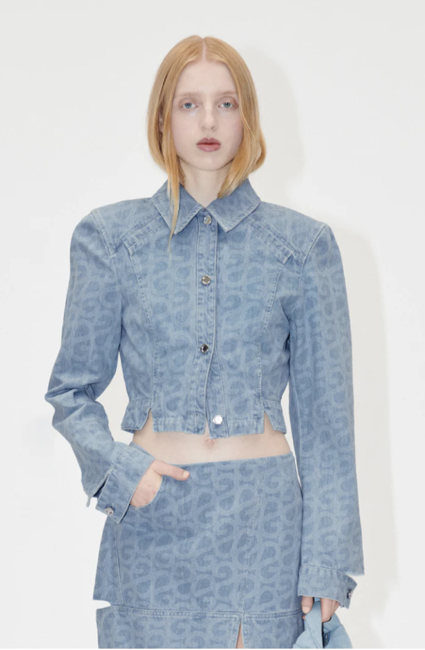 Sammie Denim Jacket - Logo - Image 2