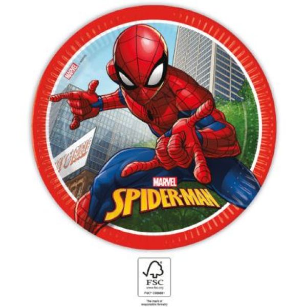 Papptallerken Spider-Man Crime Fighter 23 cm