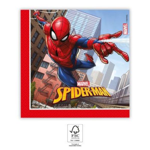 Serviett Spider-Man Crime Fighter 20 stk