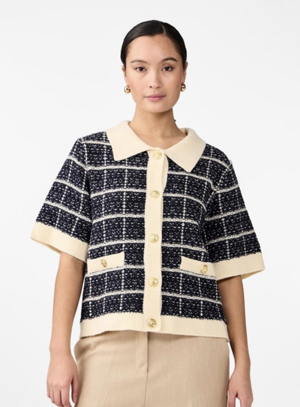 Livia Knit Cardigan - Navy Blazer - Image 2