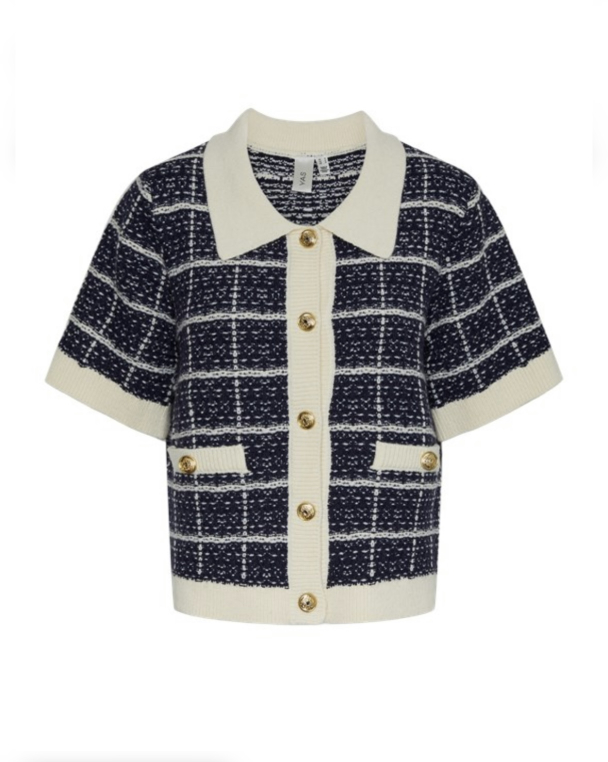 Livia Knit Cardigan - Navy Blazer - Image 1