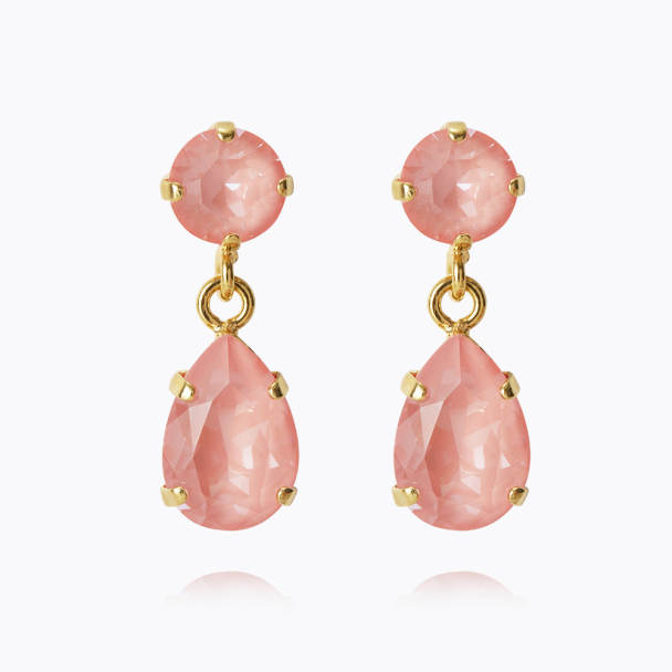 Mini Drop Earrings - Flamingo Ignite