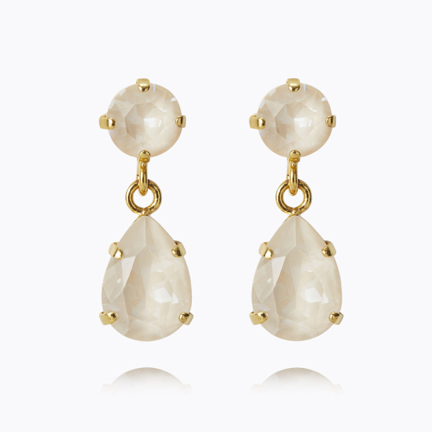 Mini Drop Earrings - Linen Ignite