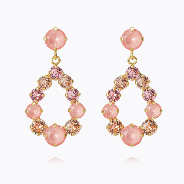 Mini Delia Earrings - Flamingo Combo