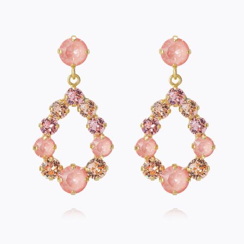 Mini Delia Earrings - Flamingo Combo