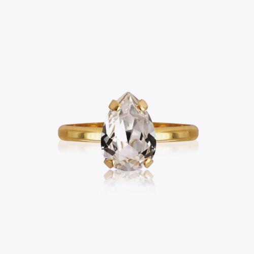 Petite Drop Ring - Crystal