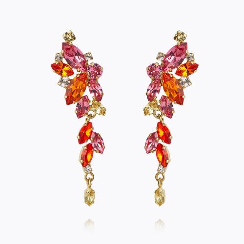 Jasminr Earrings Gold - Sunset Combo