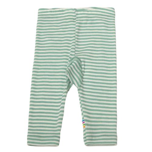 Joha | Leggings Ull/Silke Striper - Grønn