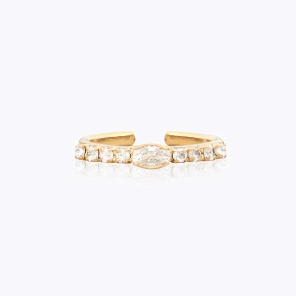 Tracy Ring Gold Crystal