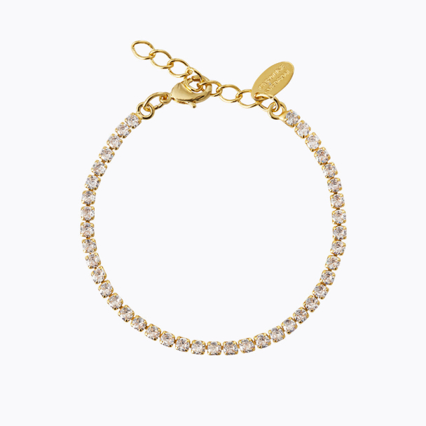 Mini Zara Bracelet - Gold/Crystal - Image 1