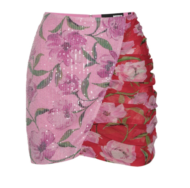 Printed Mini Skirt - Wildeve + Prism Pink - Image 3