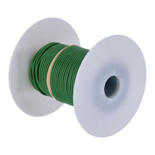 WIRE ON SPOOL, 18 GAUGE. 100 FT. GREEN