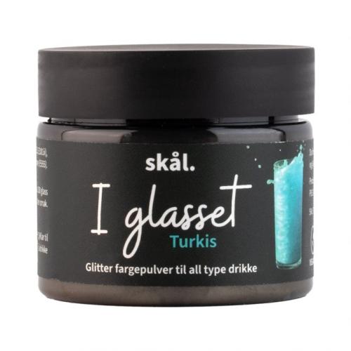 Glitterfarge TURKIS I glasset