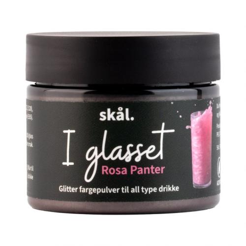 Glitterfarge ROSA PANTER I glasset