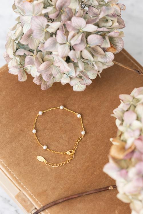 Pearly Sue Bracelet - Gold