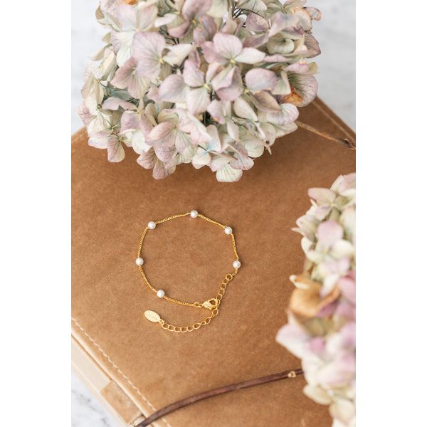 Pearly Sue Bracelet - Gold
