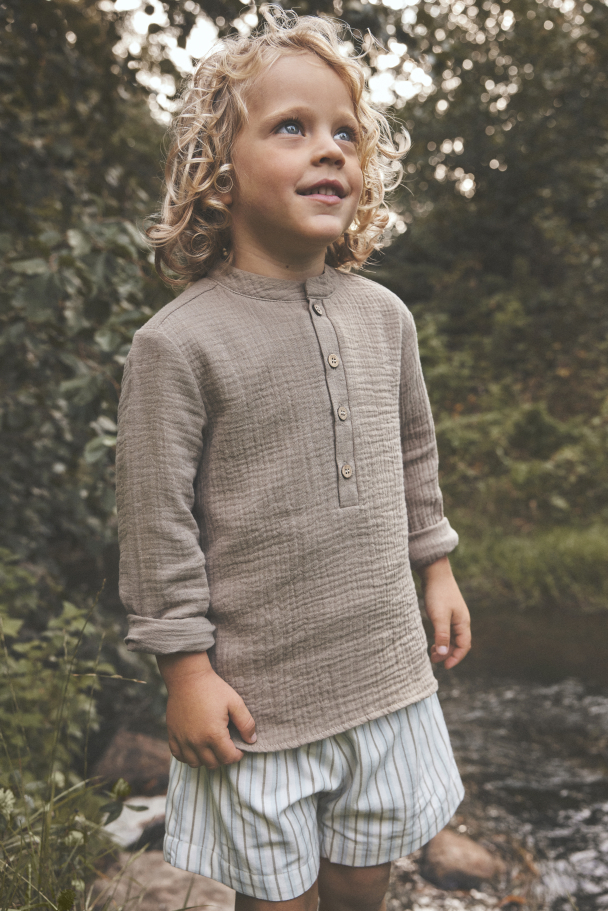 Skjorte Muslin - Silver Sage - Image 5