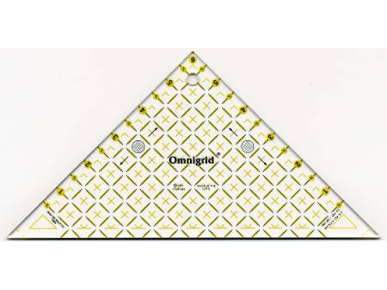  OG96  Omnigrid Ruler Right Triangle 45 Degree Up To 6in Square 