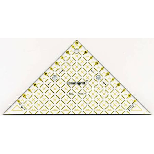  OG96  Omnigrid Ruler Right Triangle 45 Degree Up To 6in Square 